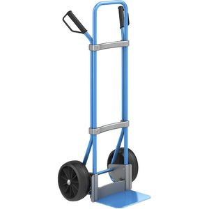 eurokraft pro Steekwagen, blauw, b x d van de steekplaat = 280 x 250 mm, blauw, massieve rubberbanden, vanaf 5 stuks