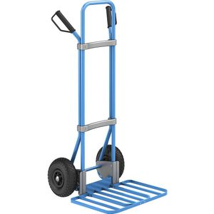 eurokraft pro Steekwagen, blauw, b x d van de pakketsteekplaat = 430 x 450 mm, blauw, op luchtbanden, vanaf 5 stuks