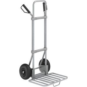 eurokraft pro Steekwagen, verzinkt, b x d van de pakketsteekplaat = 430 x 450 mm, verzinkt, met handgreep, op luchtbanden