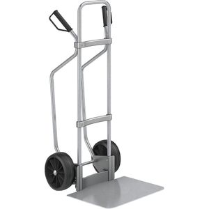 eurokraft pro Steekwagen met sleeplatten, verzinkt, b x d van de steekplaat = 450 x 500 mm, verzinkt, massieve rubberbanden