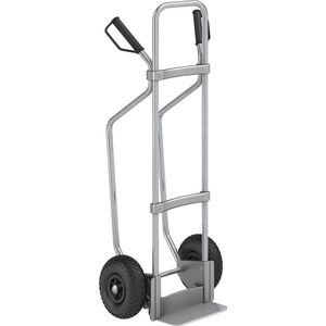 eurokraft pro Steekwagen met sleeplatten, verzinkt, b x d van de steekplaat = 280 x 140 mm, verzinkt, op luchtbanden, vanaf 5 stuks