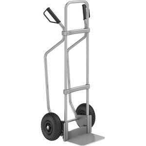 eurokraft pro Steekwagen met sleeplatten, verzinkt, b x d van de steekplaat = 280 x 250 mm, verzinkt, op luchtbanden, vanaf 5 stuks