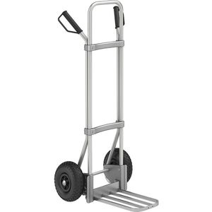 eurokraft pro Aluminium steekwagen, b x d van de pakketsteekplaat = 430 x 250 mm, aluminium, op luchtbanden, vanaf 5 stuks