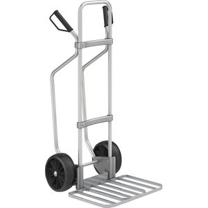 Aluminium steekwagen met sleeplatten, b x d van de pakketsteekplaat = 430 x 450 mm, verzinkt EUROKRAFTpro