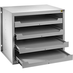 Depot voor koffers voor kleine onderdelen, lichtgrijs, h x b x d = 470 x 505 x 375 mm