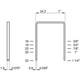 ratioform Nietjes voor nietpistolen, handnietmachines met hoge sluitkracht, VE = 22400 stuks / VE = 16800 stuks, hoeklengte 22 mm