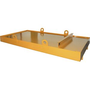 eurokraft pro Opvangbak voor afzetcontainers, voor afzetcontainer, opvangvolume 1222 l, oranje
