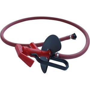 Jessberger Afvoerslang handpomp met kraan, voor logen, rood, lengte 1,5 m