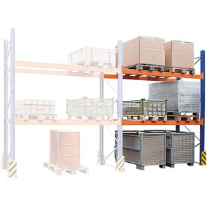 eurokraft pro Palletstelling, aanbouwstelling, h x b x d = 3365 x 2800 x 1100 mm