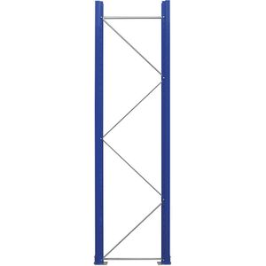 eurokraft pro Palletstelling-staanderframe, gedemonteerd, gentiaanblauw RAL 5010 / verzinkt, h x d = 2730 x 750 mm