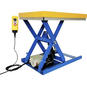 eurokraft basic Heftafel, draagvermogen 500 kg, platform l x b = 900 x 600 mm, vanaf 2 stuks