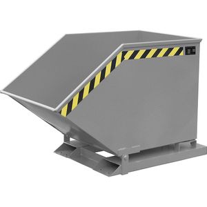 eurokraft pro Kiepbak voor spanen, inhoud 400 liter, muisgrijs
