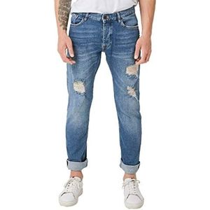 Q/S designed by - s.Oliver Heren Slim Jeans, Blauw (blauw denim 55z3), 34W x 34L