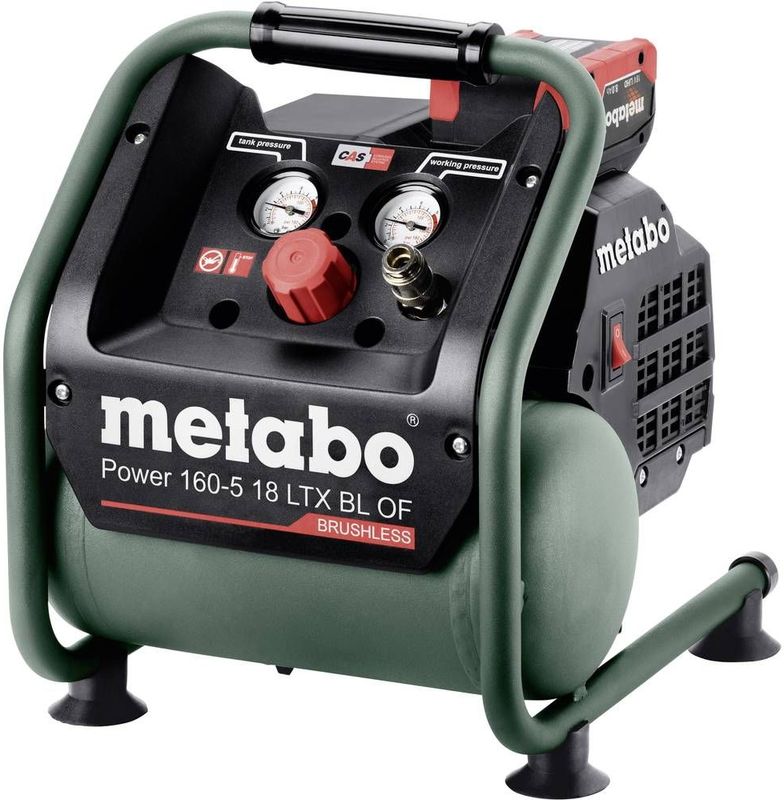 Metabo Power 160-5 18 LTX BL OF 18V Li-Ion accu compressor body - 8 bar - 120L/min - koolborstelloos