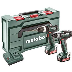 Metabo Accu Combo Set 2.7.2 | 12 V | SSD 12 Accu-slagschroevendraaier + SB 12 Accu-klopboormachine | In Metabox 145 - 685167000