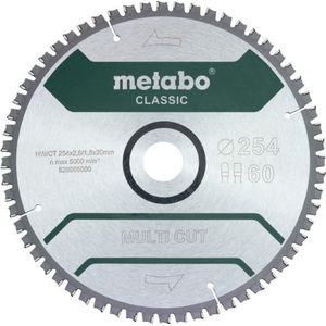 Metabo Accessoires Cirkelzaagblad | "Multi Cut Classic" | 254x30mm | Z60 FZ/TZ 5°neg - 628285000