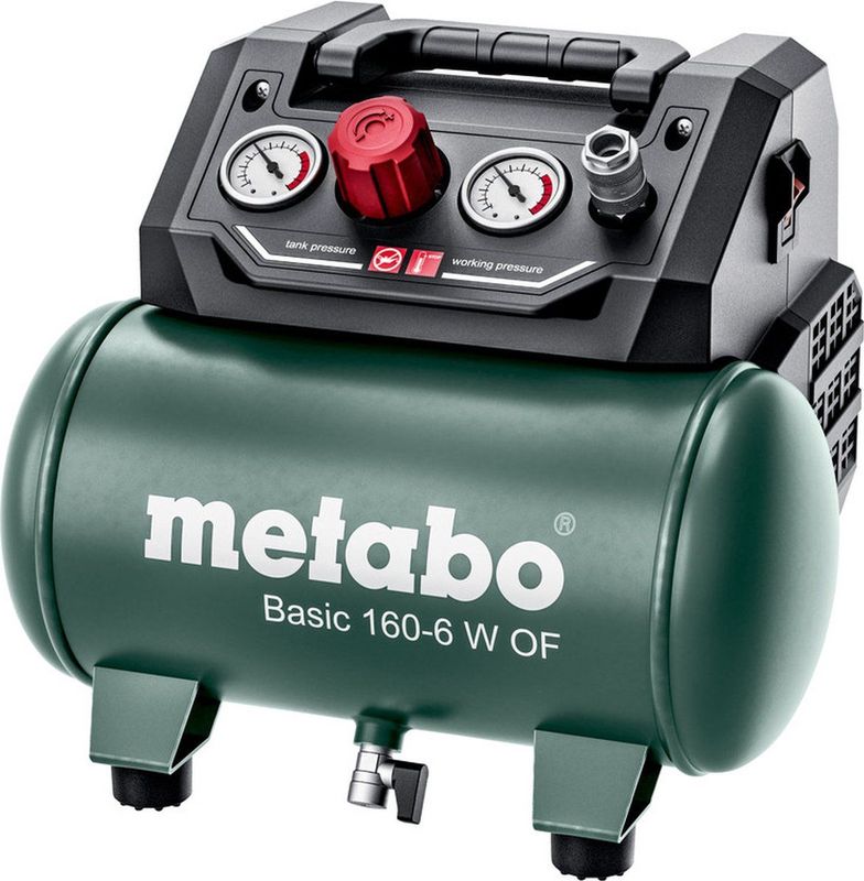 Metabo - BASIC 160-6 W OF - Compressor - Olievrij - 6 Liter