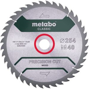 Metabo 628325000 Cirkelzaagblad PrecisionCutClassic 254x30, 40 WZ 20°