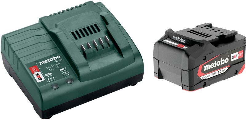 Metabo 685192000 Accu en acculader voor gereedschap 18 V 4 Ah Lithium