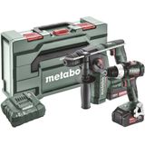 Metabo BS 18 LT BL + BH 18 LTX BL 16 685182000 Accu-boorhamer, Accu-schroefboormachine 18 V 2.0 Ah, 4.0 Ah Li-ion Incl. 2 accus, Incl. koffer, Incl. lader