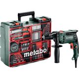 Metabo Klopboormachine SBE 650 W - 78-delige Accessoireset - Groen