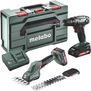 Metabo BS 18 + SGS 18 LTX Q 685186000 Accu-schroefboormachine 18 V 2.0 Ah Li-ion Incl. 2 accus, Incl. koffer, Incl. lader