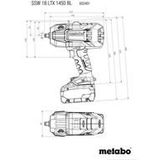 Metabo SSW 18 LTX 1450 BL Accu-slagmoersleutel | 18 V | metabox 145 L | zonder accu-packs en lader 602401840
