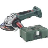 Metabo WPB 18 LT BL 11-125 Quick Haakse Slijper 18V Body met paddleschakelaar in metaBOX 165 L - 613059840