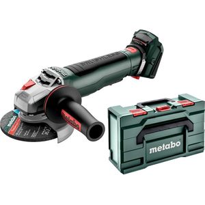 Metabo WPB 18 LT BL 11-125 Quick Haakse Slijper 18V Body met paddleschakelaar in metaBOX 165 L - 613059840