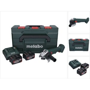 Metabo W 18 L 9-125 602247510 Haakse accuslijper 125 mm 18 V 4.0 Ah