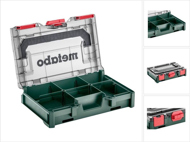 Metabo - metaBOX 63 XS - Gereedschapsbox - Groen - ABS - Transparant