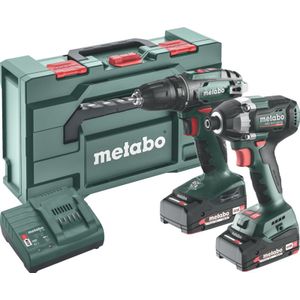 Metabo BS+SSD200LTBL 685193000 Accu-schroefboormachine, Accu-slagmoersleutel 18 V 2 Ah Li-ion Incl. accu, Incl. lader