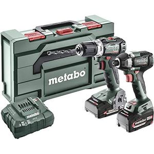 Metabo Accu Combo Set 2.8.3 | BS 18 L BL (Boorschroefmachine) + SSD 200 LT BL (Slagschroevendraaier) | 18 V | 1x2.0Ah, 1x 5.2Ah, ASC 55 | In Metabox - 685195000