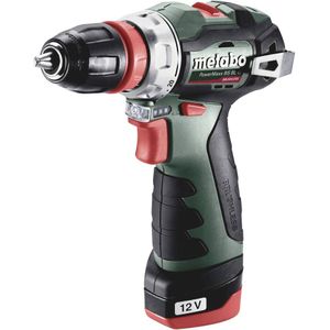Metabo PowerMaxx BS BL Q (601749500) Accu-boorschroefmachine 12V 2x2Ah Li-Ion; Lader LC 40; Kunststof koffer