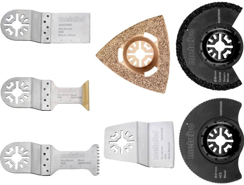 Metabo - 7-Delige Accessoireset - Voor Multitools - Inclusief Zaagbladen en Schuurplaat