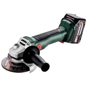 Metabo W 18 L BL 9-125 accu haakse slijper 18 V 125 mm borstelloos + 2x accu 4.0 Ah + lader + metaBOX ( 602374510 )
