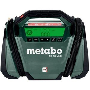 Metabo AK18 - 18 Volt MULTI ACCU-COMPRESSOR voor auto en fietsbanden druk in bar psi en kPa voor CAS accusysteem