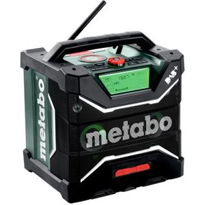 Metabo Accu-bouwplaatsradio RC 12-18 32W BT DAB+, 18 V, met Bluetooth en AUX, beschermingsklasse IP 54, radio 600779850