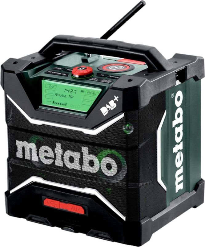 Metabo RC 12-18 Bouwradio - DAB+ - Bluetooth - Laadfunctie - Spatwaterdicht