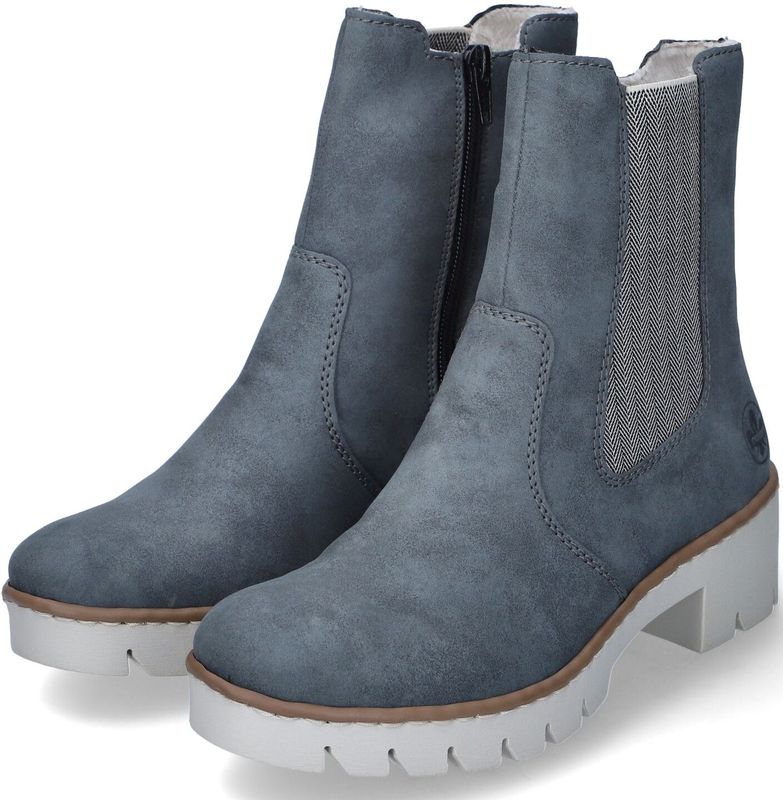 Enkellaarsjes - Zwart - Synthetisch - Blokhak 4.8 cm