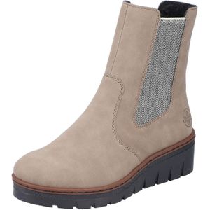 Rieker X9180 Chelsea-laarzen voor dames, beige, 40 EU