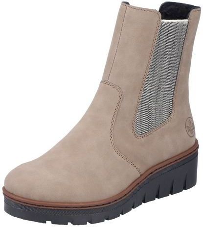 Rieker - X9180 - Enkellaarzen - Leinen - Leer