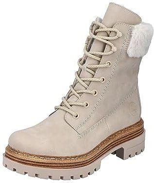 Rieker 75630 veterlaarzen voor dames, Beige