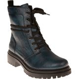 Rieker - Veterboot - Petrol - Imitatieleer - Gevoerd met Fake-Fur