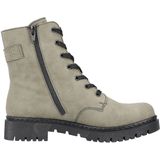 Veterlaarsjes - Effen - Imitatieleer, Textiel - Gevoerd, Middelhoge Hak