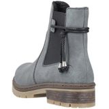 Rieker DAMES Enkellaarzen Y7460, Vrouwen Chelsea Laarzen,laarzen,halve laarzen,bootie,sliplaars,plat,Blauw (blau / 14),41 EU / 7.5 UK