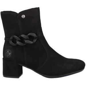 Rieker - 70253 - Enkellaarzen - Zwart - Leer