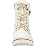 Rieker - 5 cm Snowboots - Wit - Waterafstotend - Ritssluiting en Vetersluiting