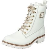 Rieker - 5 cm Snowboots - Wit - Waterafstotend - Ritssluiting en Vetersluiting
