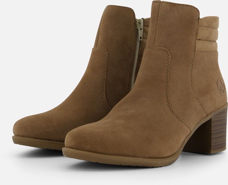 Rieker Enkellaarsjes bruin Suede - Dames